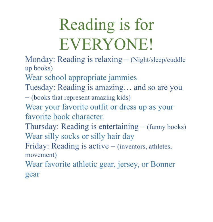 Help us celebrate Reading is for EVERYONE week!
