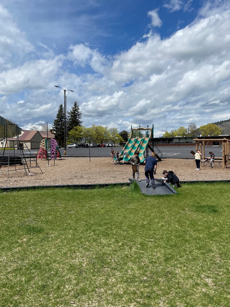 Students on playground
