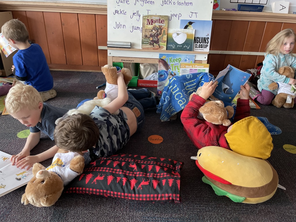 reading with our new buddies