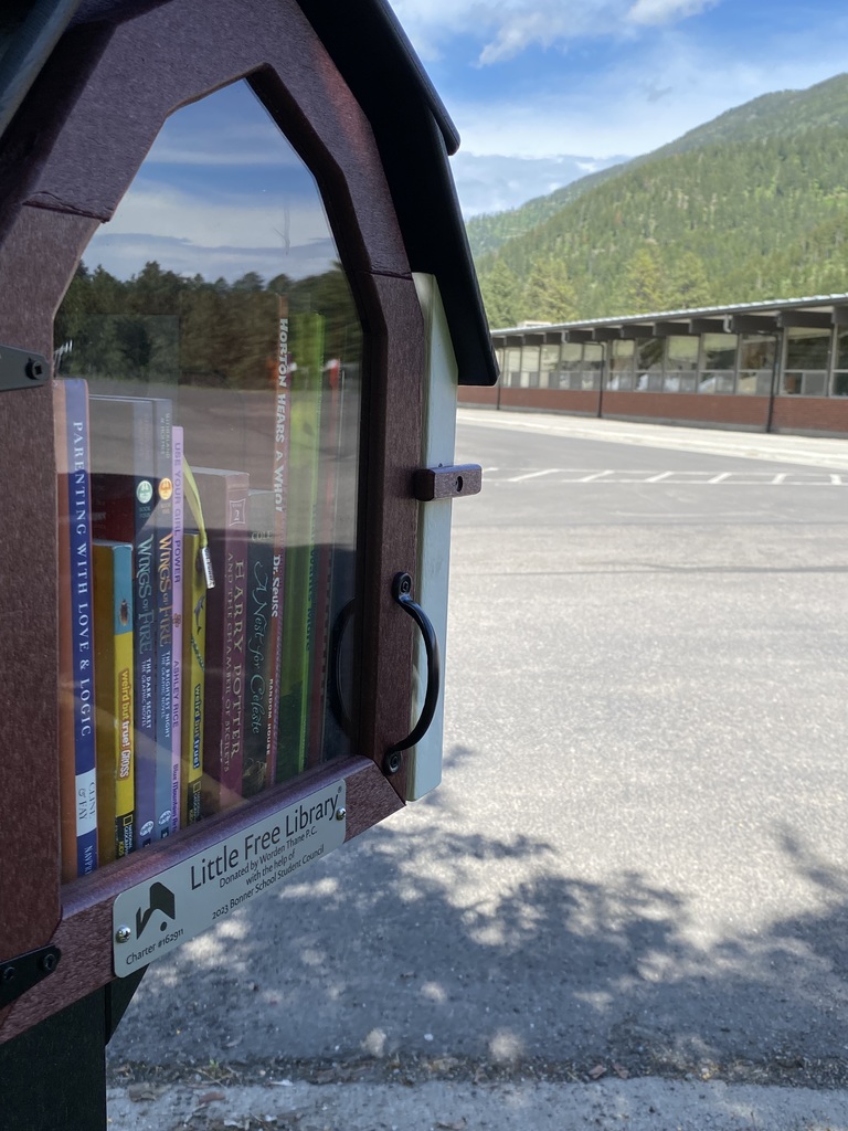New Little Free Library at Bonner School